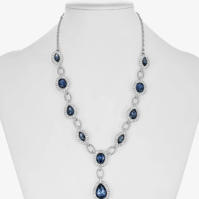 Monet Jewelry Womens Red Glass 17 Inch Y Necklace