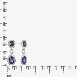 Monet Jewelry Womens Red Glass Oval Hypoallergenic Drop Earrings