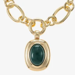 Monet Jewelry Womens Red Oval 18 Inch Pendant Necklace