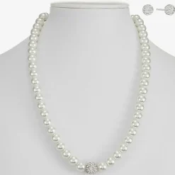 Monet Jewelry Womens White Glass Simulated Pearl 2-pc. Jewelry Set
