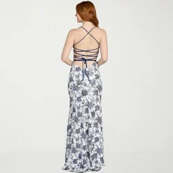 Morgan & Co. Womens Juniors Scallop Neck Short Sleeve Sequin Floral Bodycon Dress