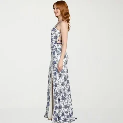 Morgan & Co. Womens Juniors Scallop Neck Short Sleeve Sequin Floral Bodycon Dress