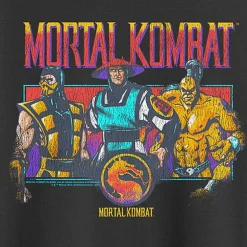 Mortal Kombat Mens Crew Neck Short Sleeve Classic Fit Big and Tall Graphic T-Shirt