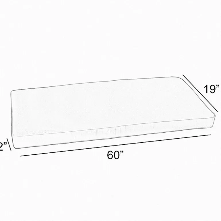 Mozaic Company Sunbrella Bench Cushion Corded