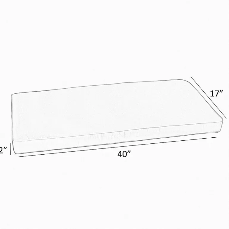Mozaic Company Sunbrella Bench Cushion Corded