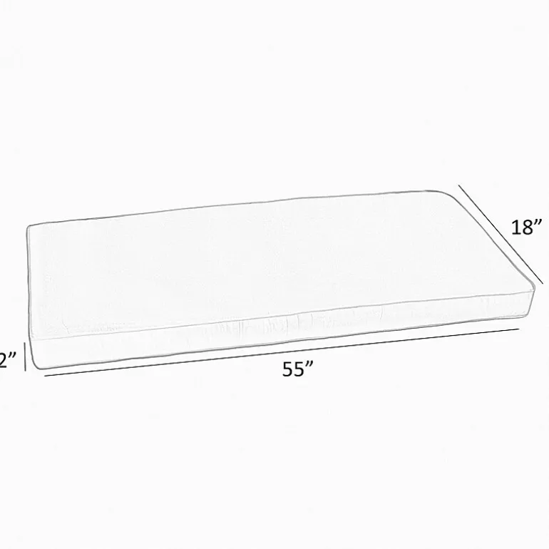 Mozaic Company Sunbrella Bench Cushion Corded