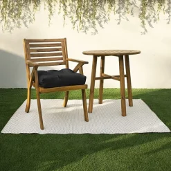 Mozaic Company Sunbrella Tufted U-Shaped Solid Seat Cushion