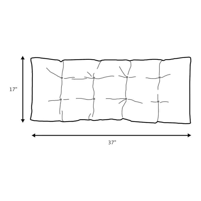 Mozaic Company Sunbrella Tufted Bench Cushion