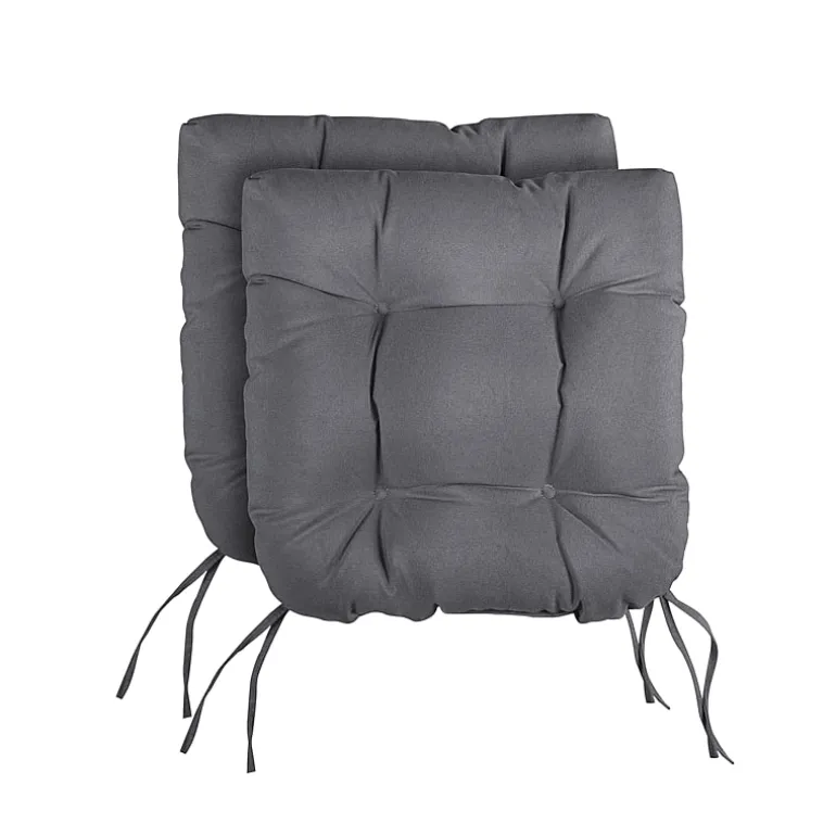 Mozaic Company Tufted U-Shaped Solid Seat Cushion (Set of 2)