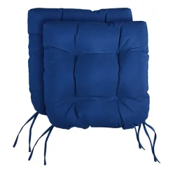 Mozaic Company Tufted U-Shaped Solid Seat Cushion (Set of 2)