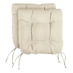 Mozaic Company Tufted U-Shaped Solid Seat Cushion (Set of 2)