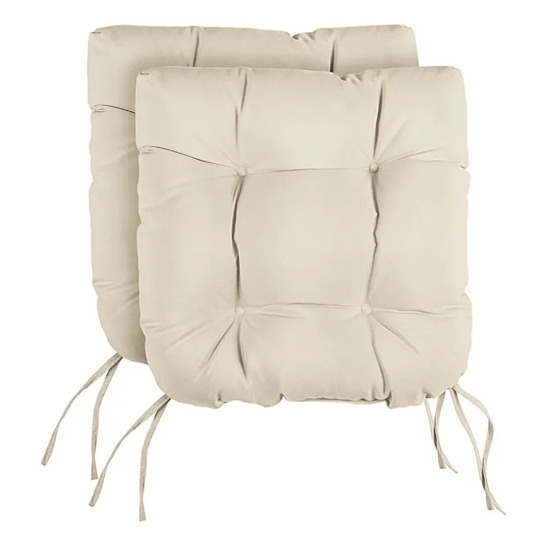 Mozaic Company Tufted U-Shaped Solid Seat Cushion (Set of 2)