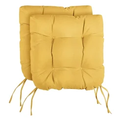 Mozaic Company Tufted U-Shaped Solid Seat Cushion (Set of 2)