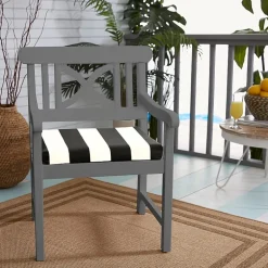 Mozaic Company 19''X19'' Bristol (Set Of 2) Patio Chair Cushion - Cabana Classic