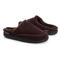 Muk Luks Faux Suede Clog Mens Memory Foam Slip Resistant Slip-On Slippers