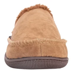 Muk Luks Faux Suede Clog Mens Memory Foam Slip Resistant Slip-On Slippers