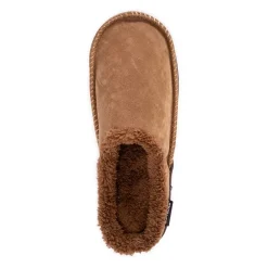 Muk Luks Faux Suede Clog Mens Memory Foam Slip Resistant Slip-On Slippers