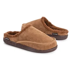 Muk Luks Faux Suede Clog Mens Memory Foam Slip Resistant Slip-On Slippers