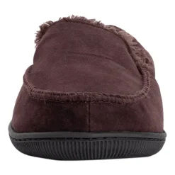 Muk Luks Faux Suede Moccasin Mens Memory Foam Slip Resistant Slip-On Slippers