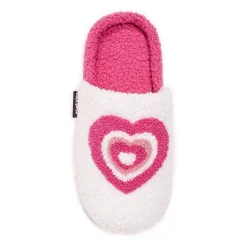 Muk Luks Heart Slipper Womens Memory Foam Slip-On Slippers
