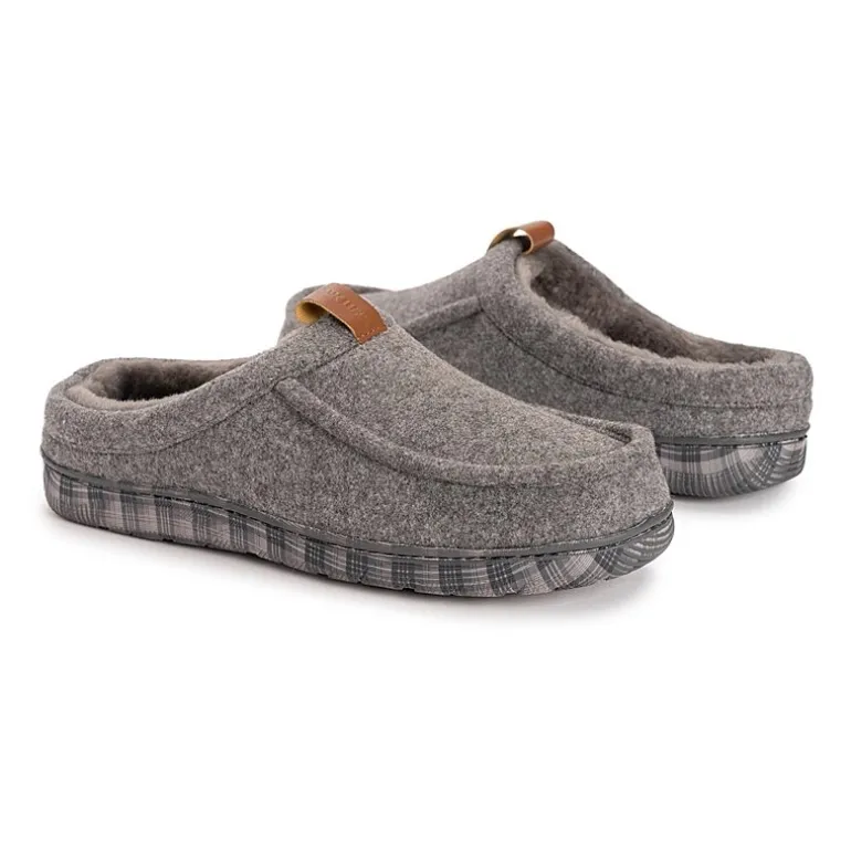 Muk Luks Miles Clog Mens Memory Foam Slip Resistant Slip-On Slippers