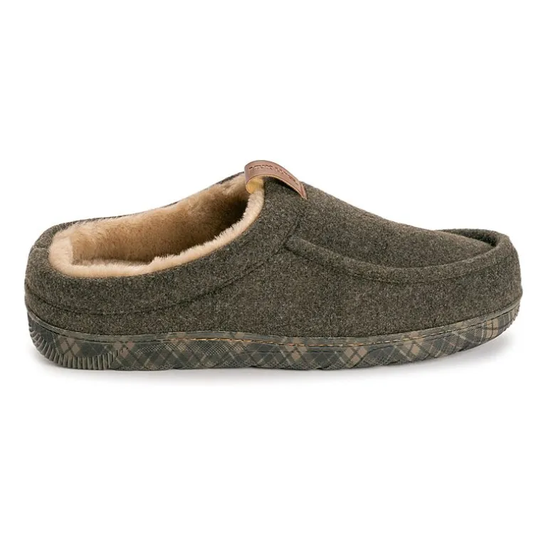 Muk Luks Miles Clog Mens Memory Foam Slip Resistant Slip-On Slippers