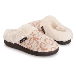 Muk Luks Ml F 26 Ds Slippers Womens Memory Foam Slip Resistant Clog Slippers