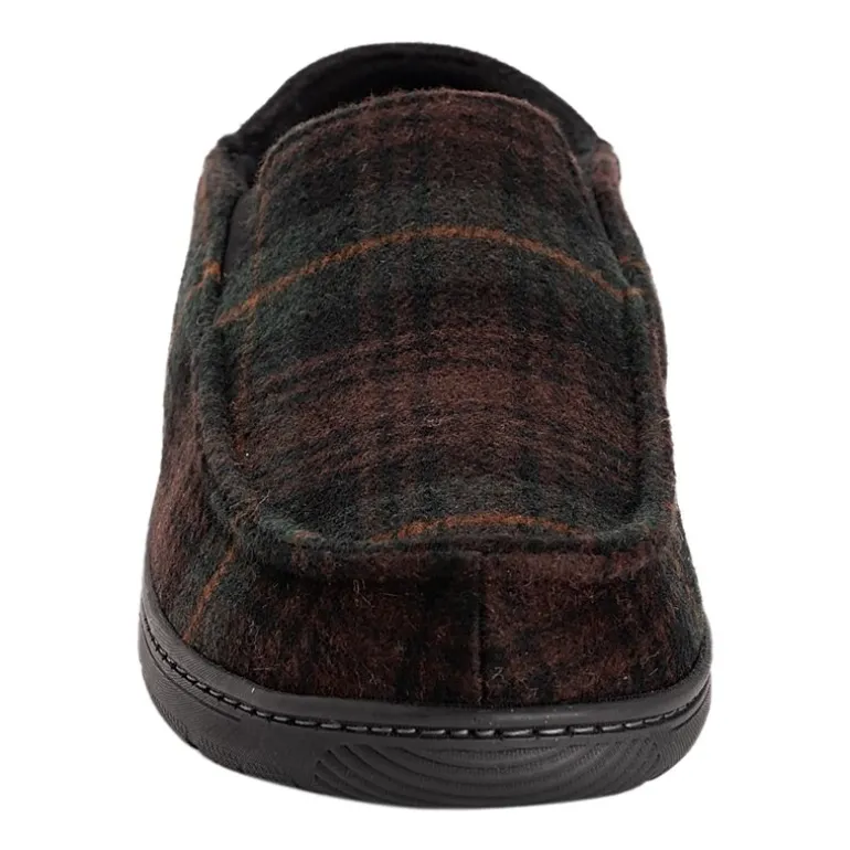 Muk Luks Owen Fll Fit Slipper Mens Memory Foam Slip Resistant Slip-On Slippers