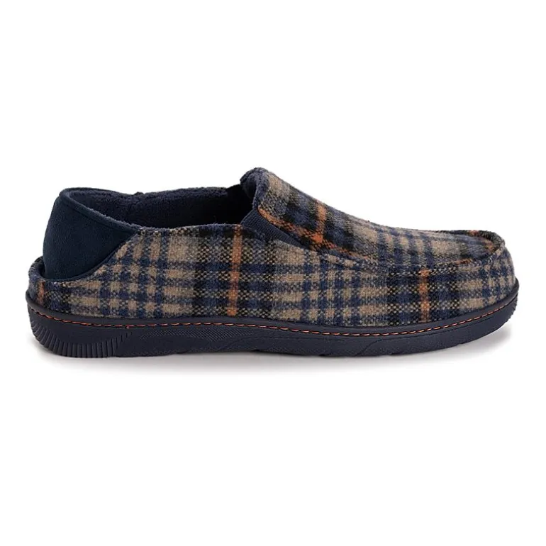 Muk Luks Owen Fll Fit Slipper Mens Memory Foam Slip Resistant Slip-On Slippers