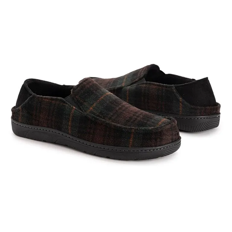 Muk Luks Owen Fll Fit Slipper Mens Memory Foam Slip Resistant Slip-On Slippers