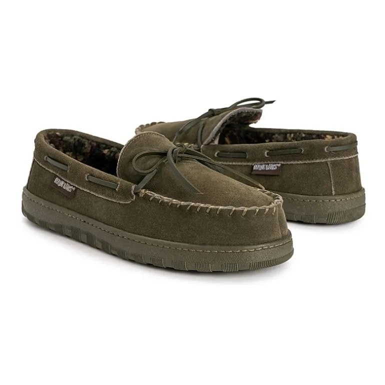 Muk Luks Paul Printed Mens Moccasin Slippers