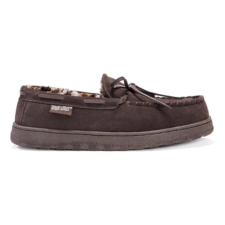 Muk Luks Paul Printed Mens Moccasin Slippers