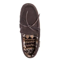 Muk Luks Paul Printed Mens Moccasin Slippers
