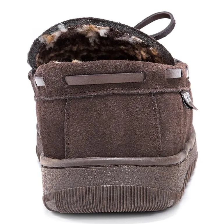 Muk Luks Paul Printed Mens Moccasin Slippers
