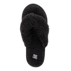 Muk Luks Taryn Thong Womens Memory Foam Slip-On Slippers