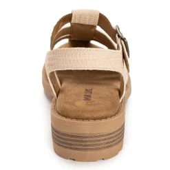 Muk Luks Vanilla Fisherman Womens Round Closed Toe Loafers
