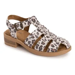 Muk Luks Vanilla Fisherman Womens Round Closed Toe Loafers