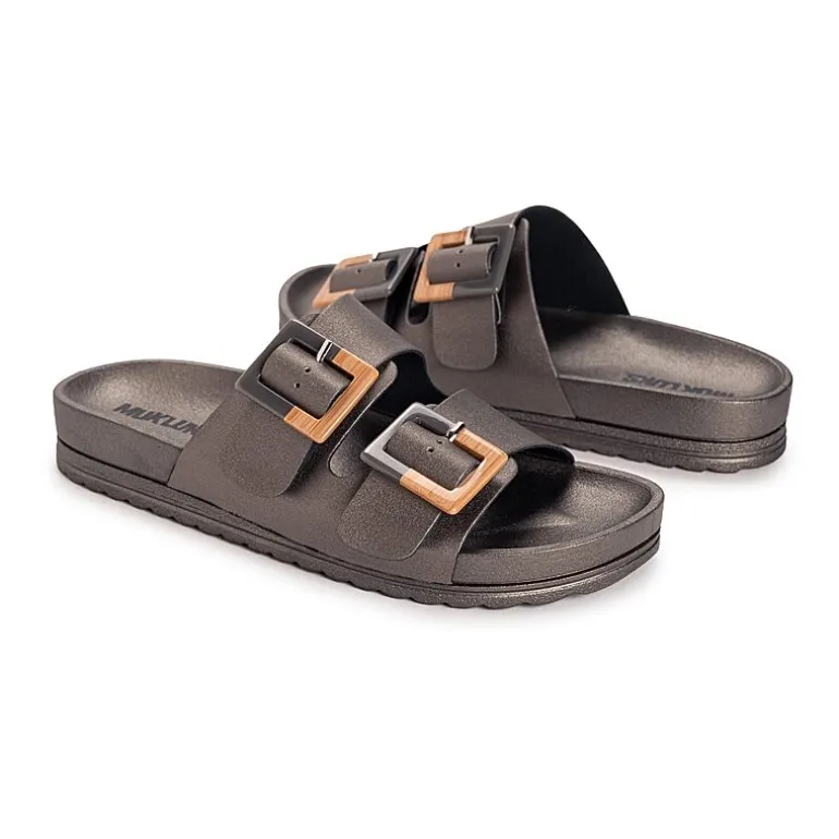 Muk Luks Womens Grand Cayman Sandal Adjustable Strap Flat Sandals