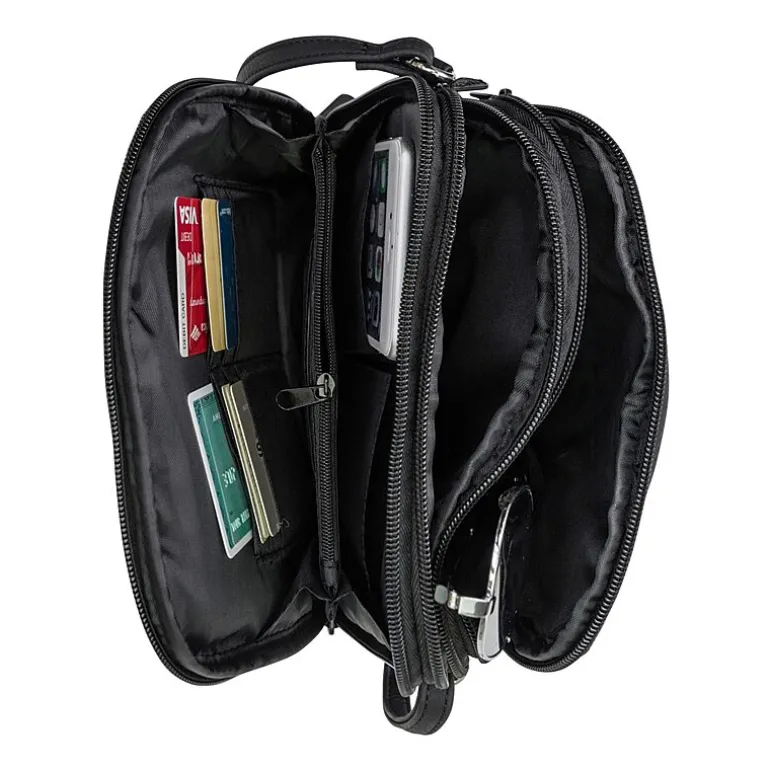 Multi Sac North/South Zip Around Crossbody Bag