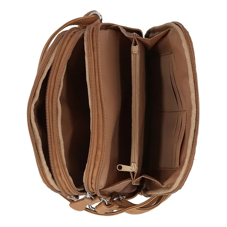 Multi Sac North/South Zip Around Crossbody Bag