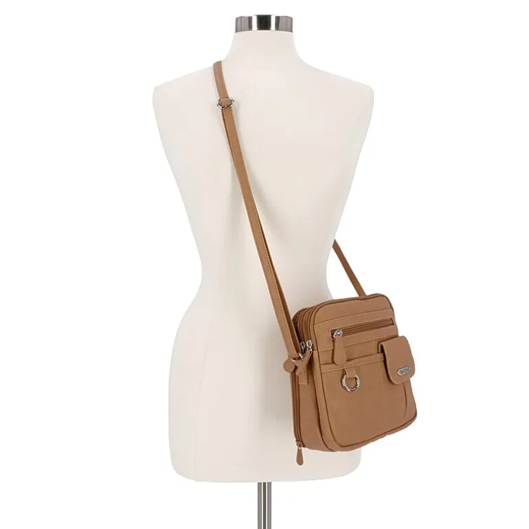 Multi Sac North/South Zip Around Crossbody Bag