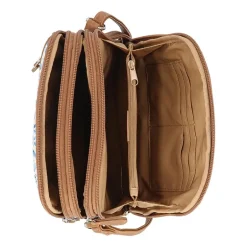Multi Sac North/South Zip Around Crossbody Bag