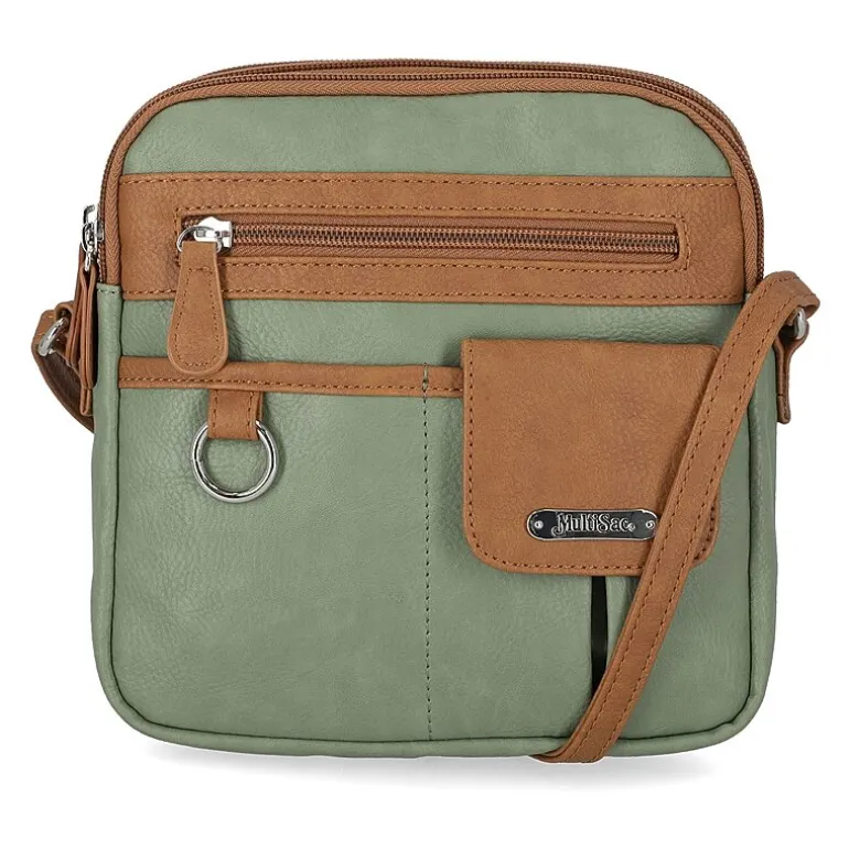 Multi Sac North/South Zip Around Crossbody Bag