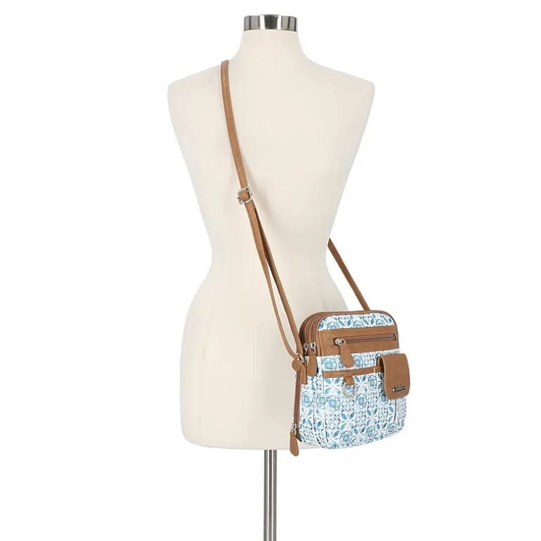 Multi Sac North/South Zip Around Crossbody Bag