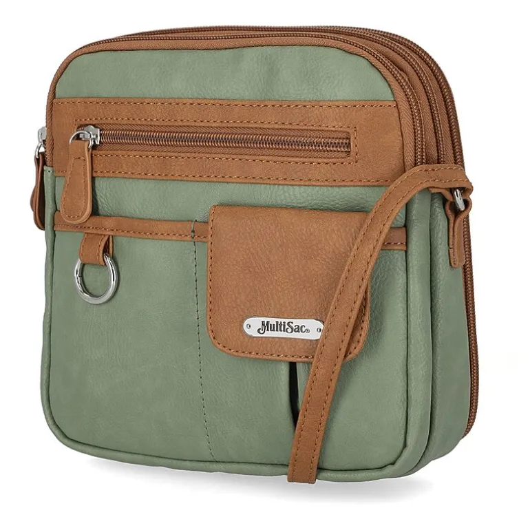 Multi Sac North/South Zip Around Crossbody Bag
