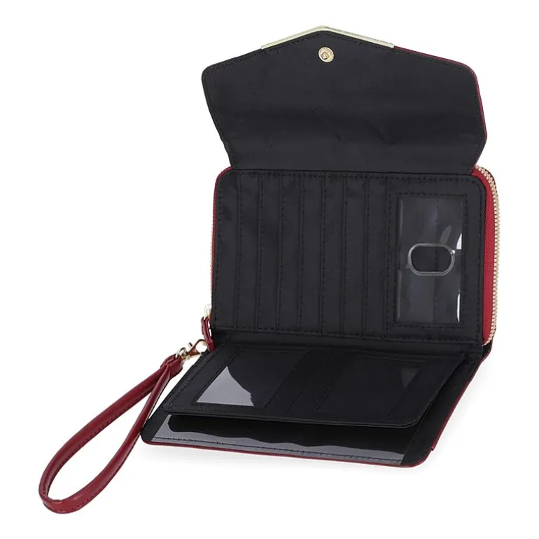 Mundi Big Fat Womens Expandable Rfid Blocking Checkbook Wallet