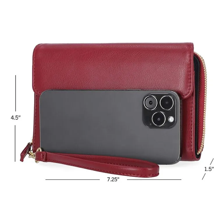 Mundi Big Fat Womens Expandable Rfid Blocking Checkbook Wallet