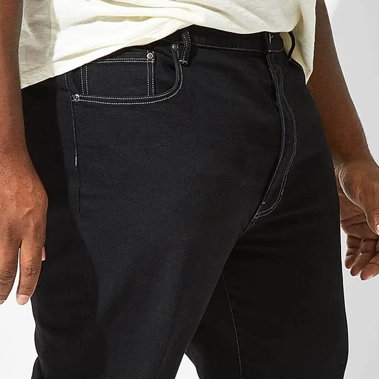 mutual weave Big and Tall Mens Tapered Leg Athletic Fit Jeans