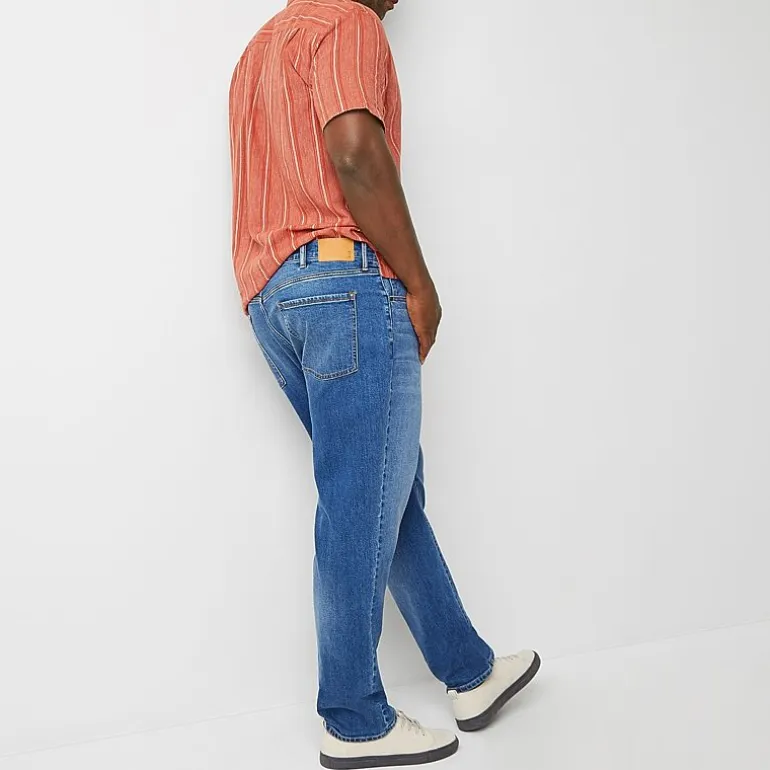 mutual weave Big and Tall Mens Tapered Leg Athletic Fit Jeans