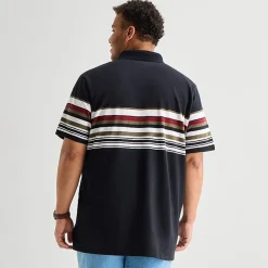 mutual weave Big and Tall Mens Relaxed Fit Short Sleeve Polo Shirt